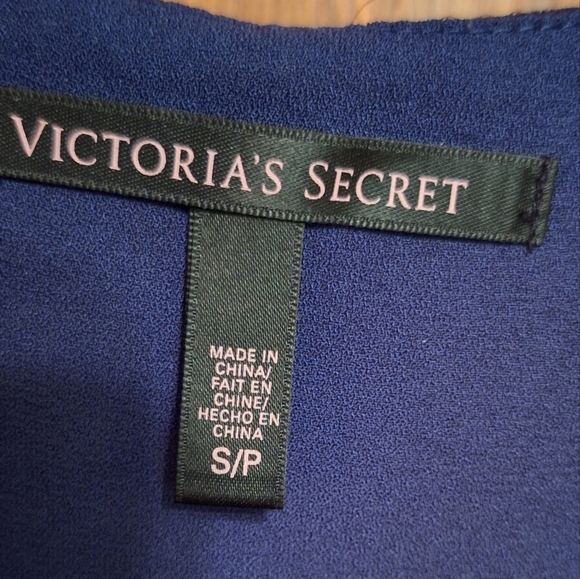 Victoria's Secret Navy Blue Longer Length Dressy Spaghetti Strap Blouse S/P 2014 - Picture 3 of 5